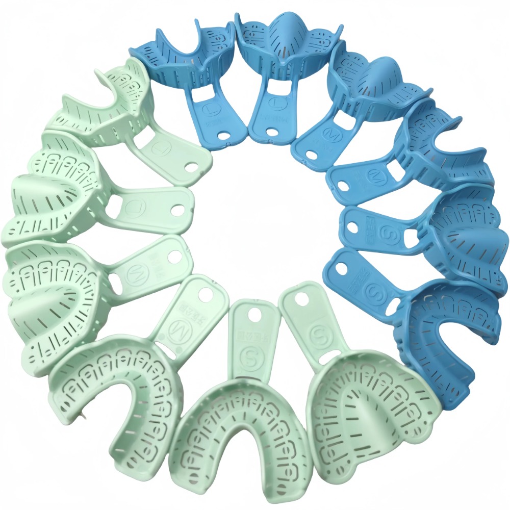 Teeth Whitening Trays - 6 개/대 치과 인상 플라스틱 트레이