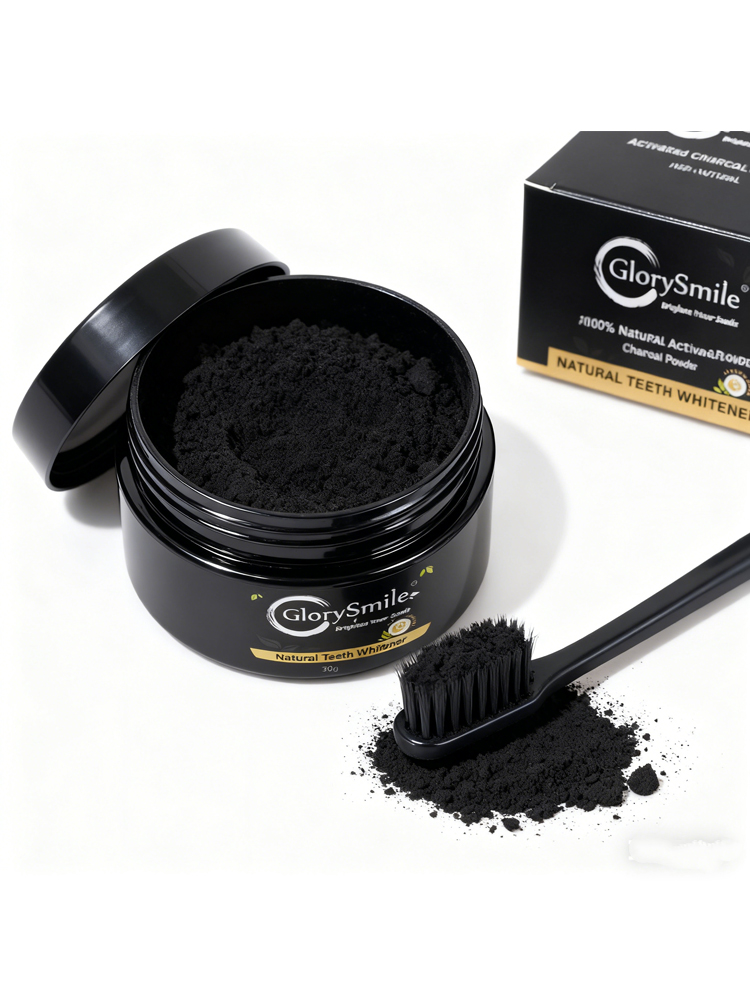 Whitening Powder Activated - 글로리스마일 활성탄 치아 미백 파우더, 활성탄