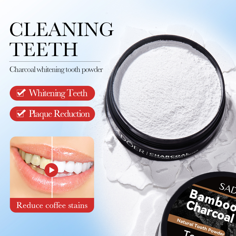 Whitening Powder Activated - 대나무 숯 활성탄 미백 치약, 상쾌한