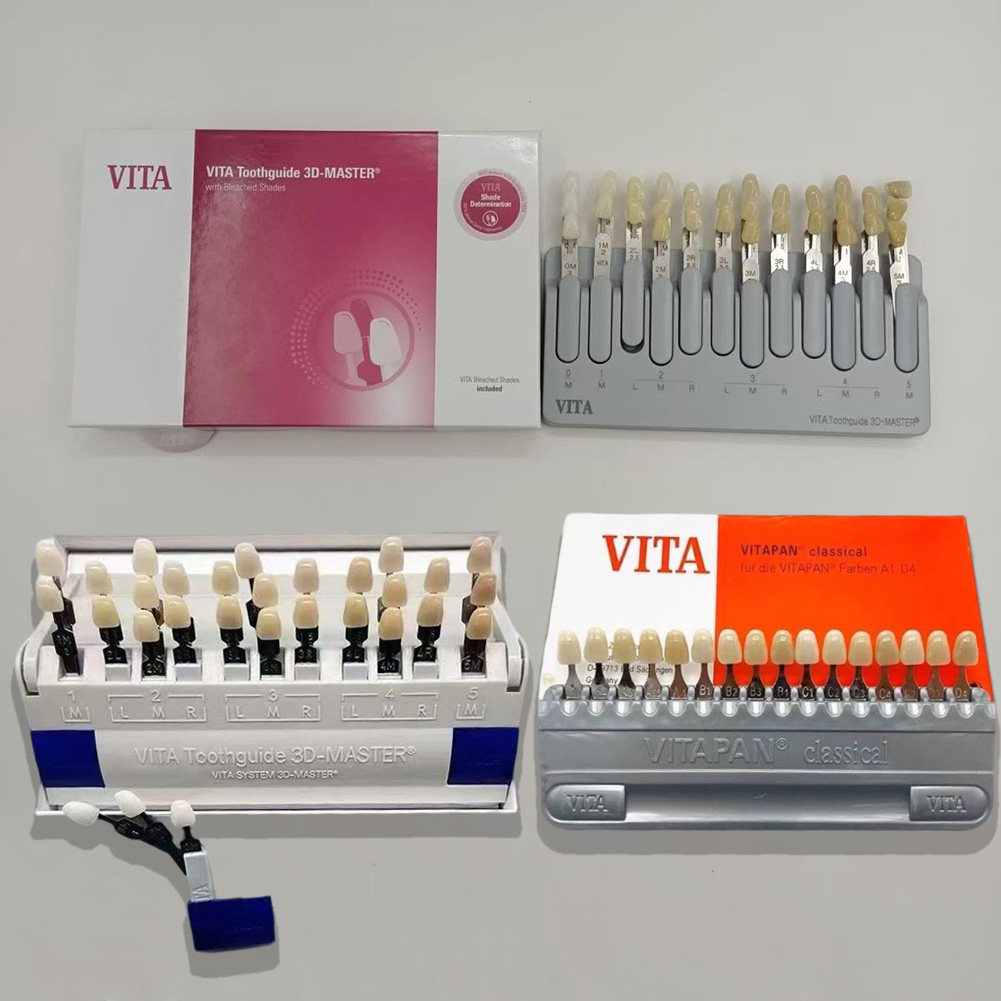 Teeth Whitening Shade Guide - 4가지 모델 VITA 치아 색상표 3D