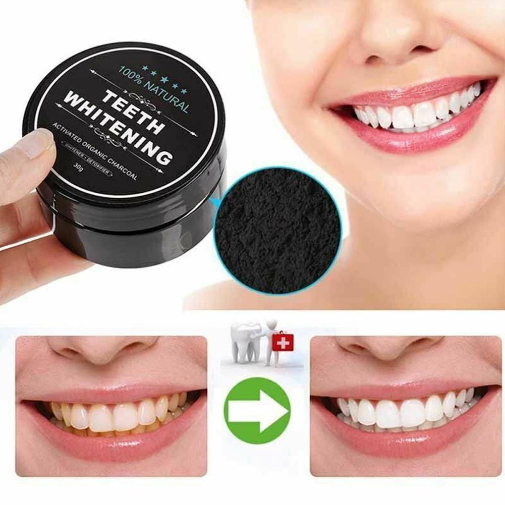 Whitening Powder Activated - 활성화된 유기농 숯 가루 치아 미백