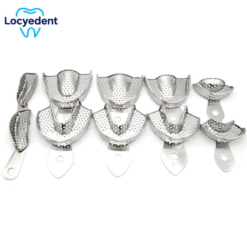 Teeth Whitening Trays - 10 개/대 치과 인상 트레이 스테인레스
