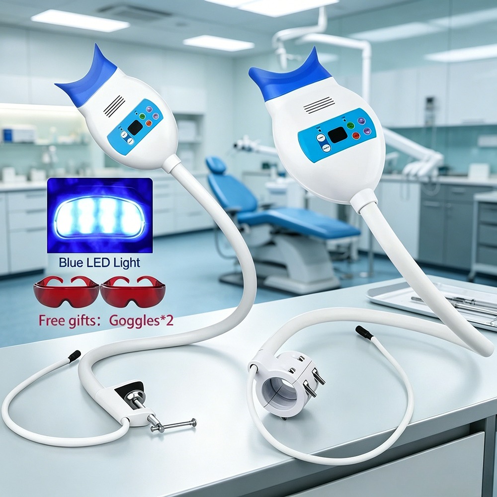 데스크탑 치아 미백 냉광기 8 LED 3색 조절 가능  - Whitening Teeth Machine 리뷰 및 가격