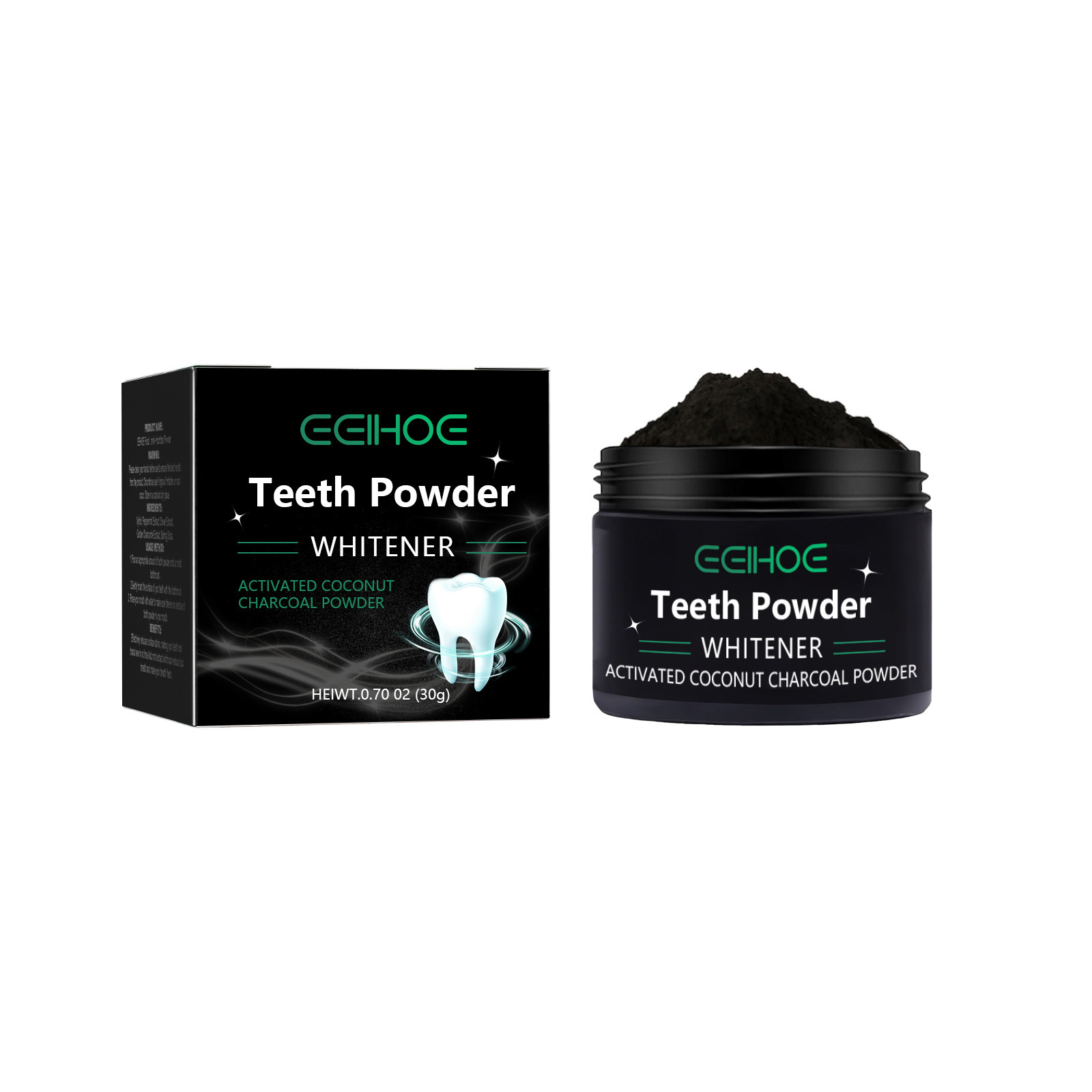 치아 미백 제품을위한 EELHOE 숯 분말 얼룩 제거  - Whitening Powder Activated 리뷰 및 가격