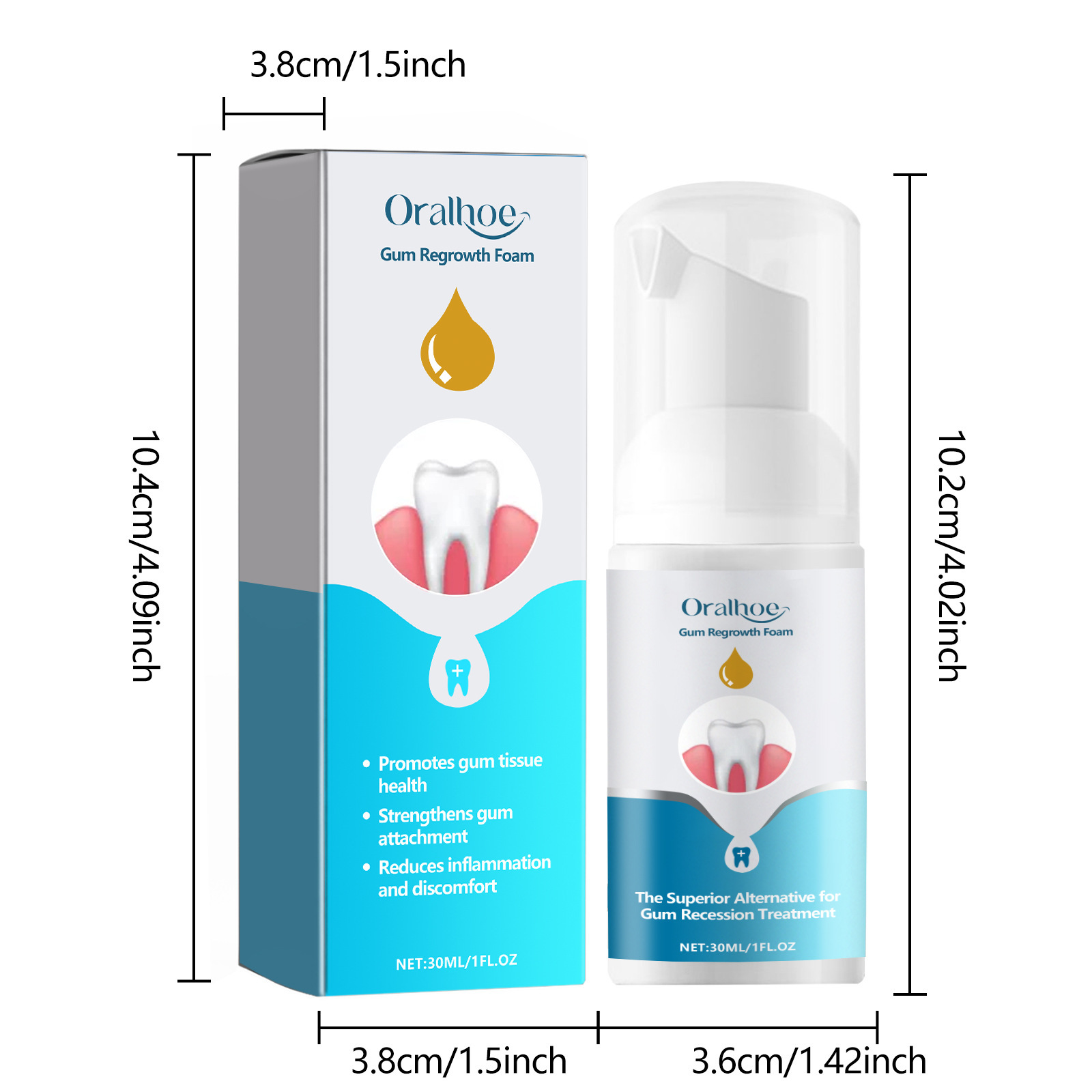 잇몸 복구 폼 무스 치약, 부드러운 세정, 잇몸 출혈  - Teeth Whitening Mousse 리뷰 및 가격