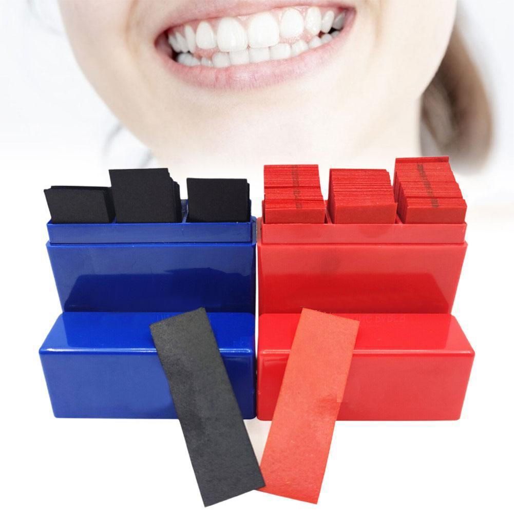 300매 치과용 교합지 블루 레드 양면 바이트 스트립  - Whitening Teeth Machine 리뷰 및 가격