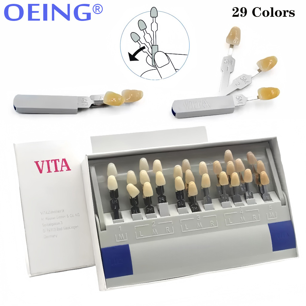 29/16 색상 치아 색상표 세라믹 비타판 치아 모델  - Teeth Whitening Shade Guide 리뷰 및 가격