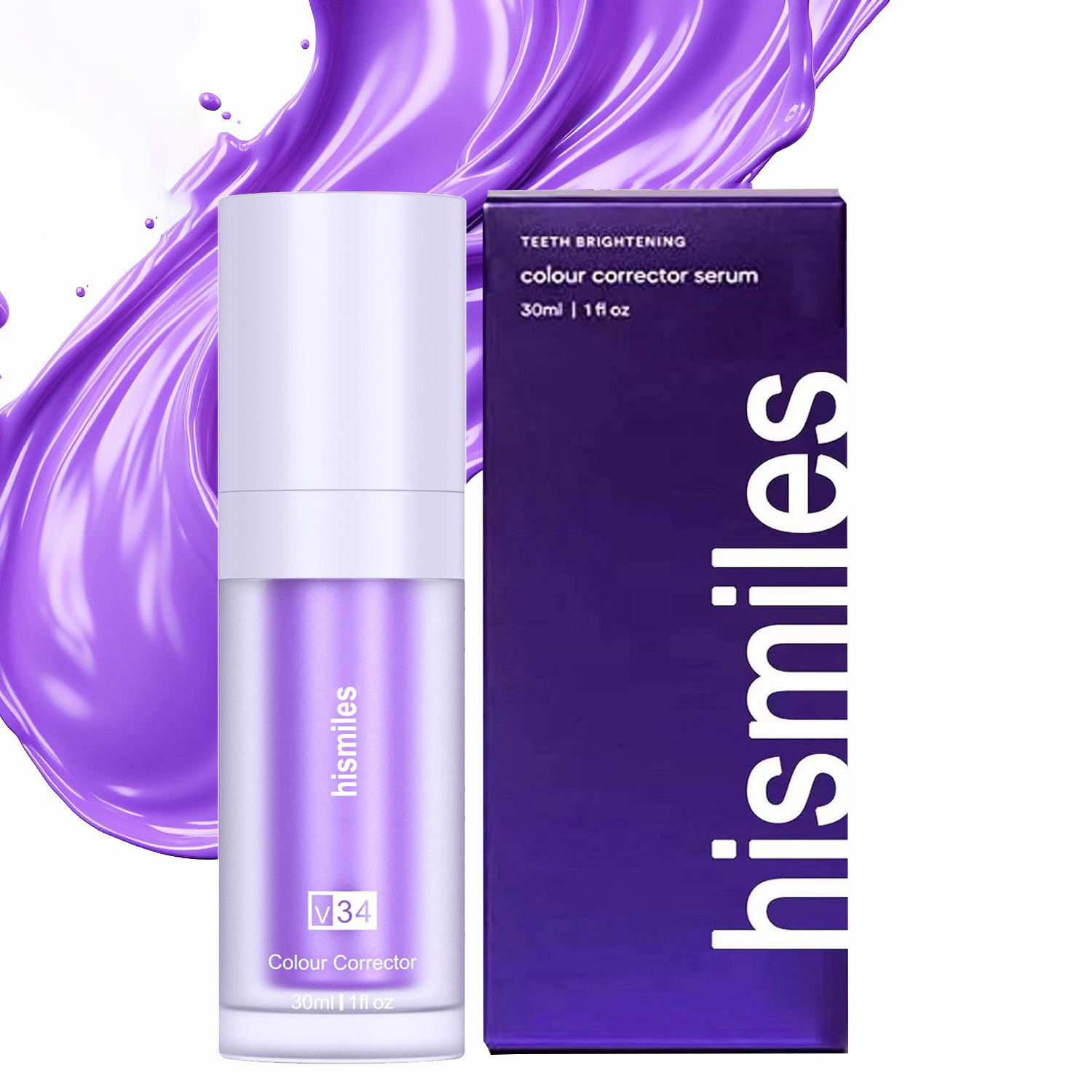 보라색 미백 치약 딥 클리닝 얼룩 제거 치약 신선한 호 - Teeth Whitening Mousse 리뷰 및 가격
