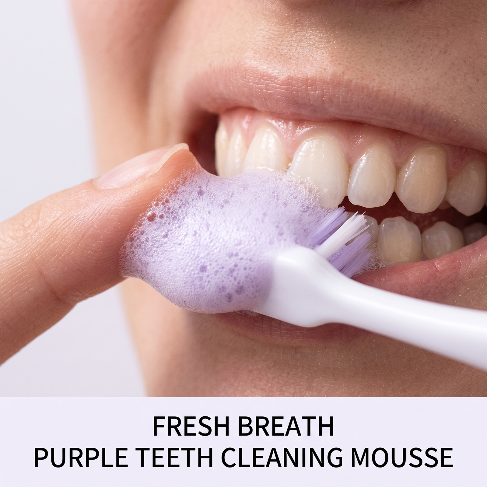 퍼플 치약 무스 폼 순한 미백 효과 상쾌한 숨결 깨끗한 - Teeth Whitening Mousse 리뷰 및 가격
