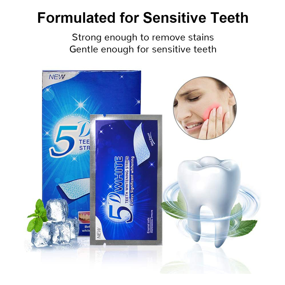 5D 화이트 치아 미백 스트립 미백 젤 화이트 스트립  - Teeth Whitening From Home 리뷰 및 가격